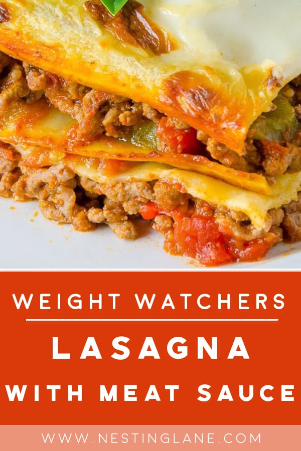 Weight Watchers Lasagna with Meat Sauce