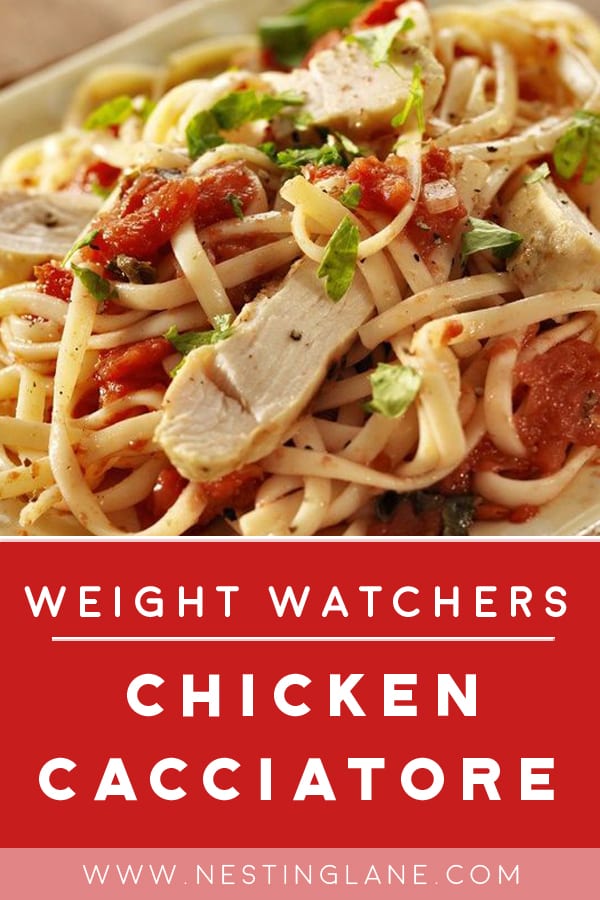 Weight Watchers Chicken Cacciatore on a plate