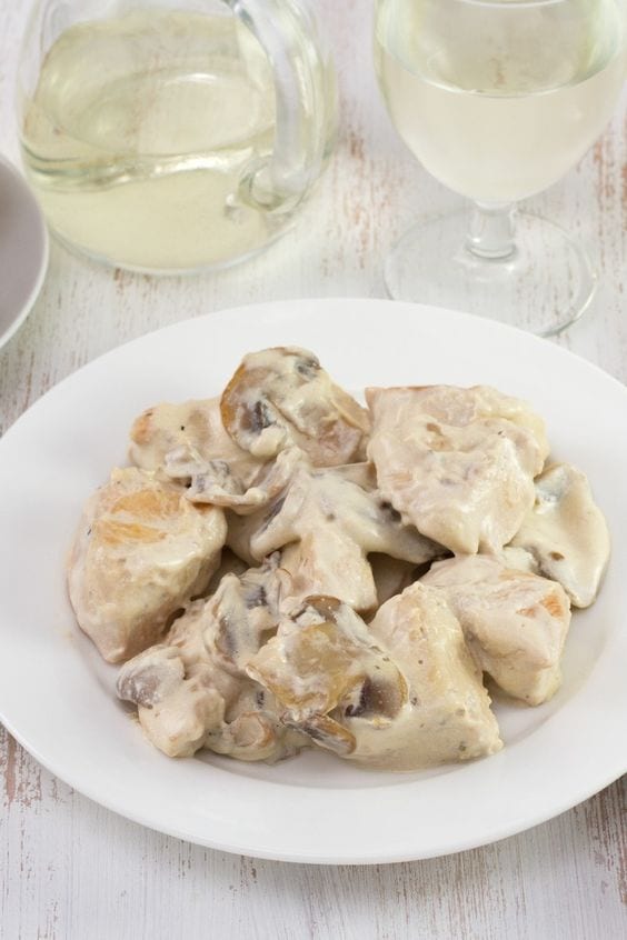 Slow Cooker Chicken Stroganoff