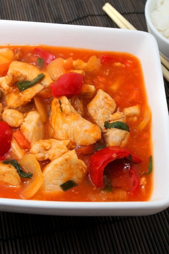 Weight Watchers Slow Cooker Sweet and Sour Chicken 