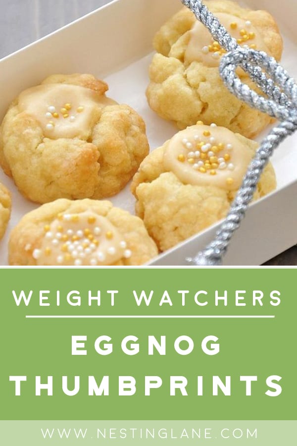 Weight Watchers Eggnog Thumbprint Cookies 
