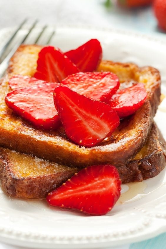 Weight Watchers French Toast on a plate