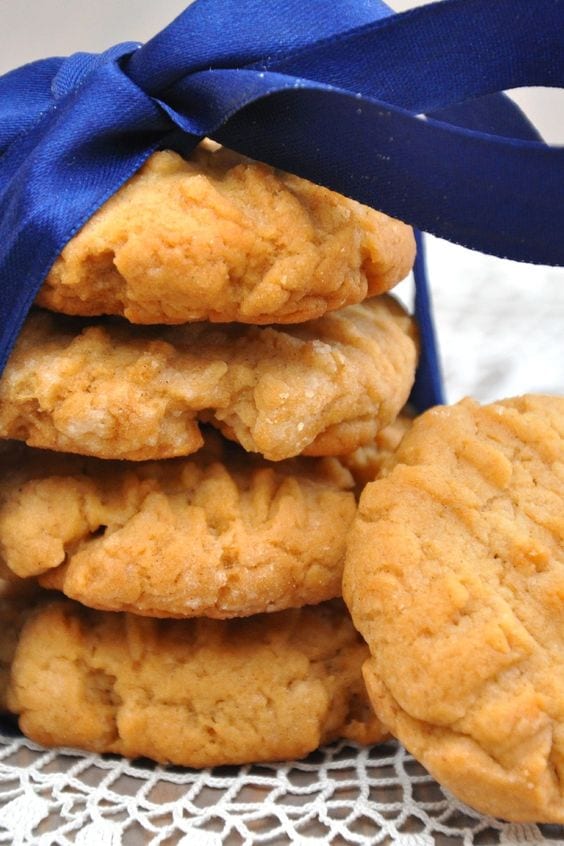 Stack of Peanut Butter Cookies