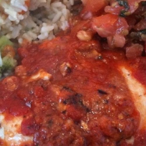 Mexican Chicken on a plate