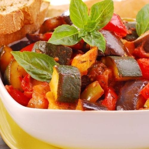 Ratatouille in a bowl