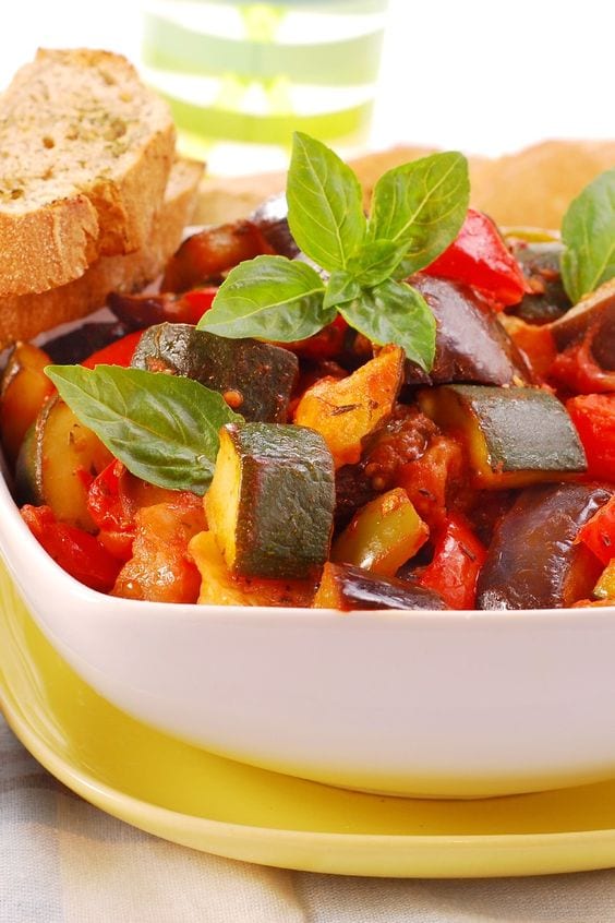 Ratatouille in a bowl