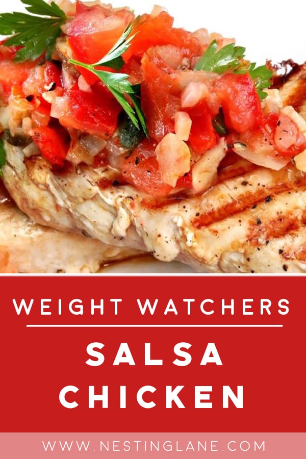 Weight Watchers Salsa Chicken on a plate