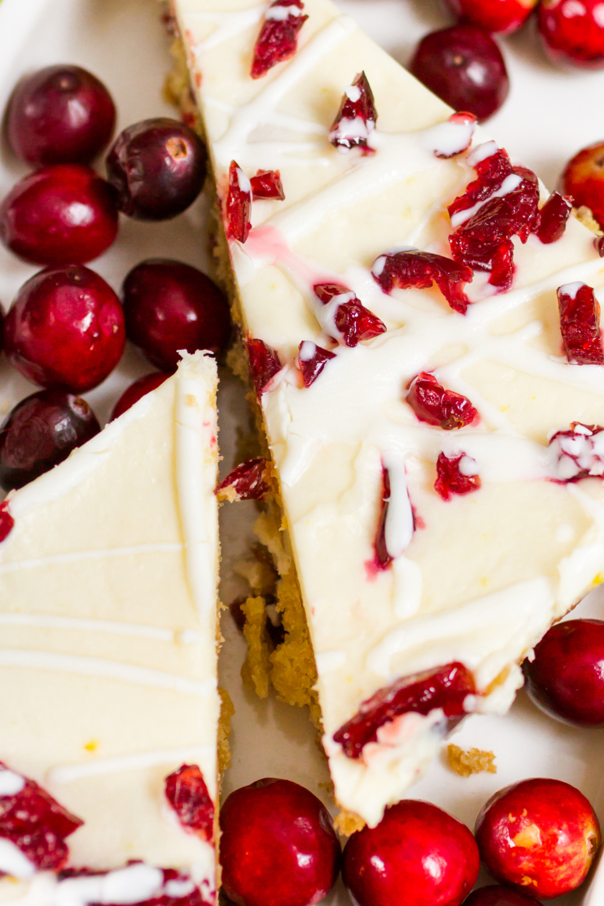 Closeup of Weight Watchers Starbucks Copycat Cranberry Bliss Bars