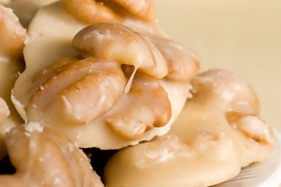 Closeup of pralines