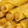 Closeup of Weight Watchers Chicken and Cheese Taquitos.