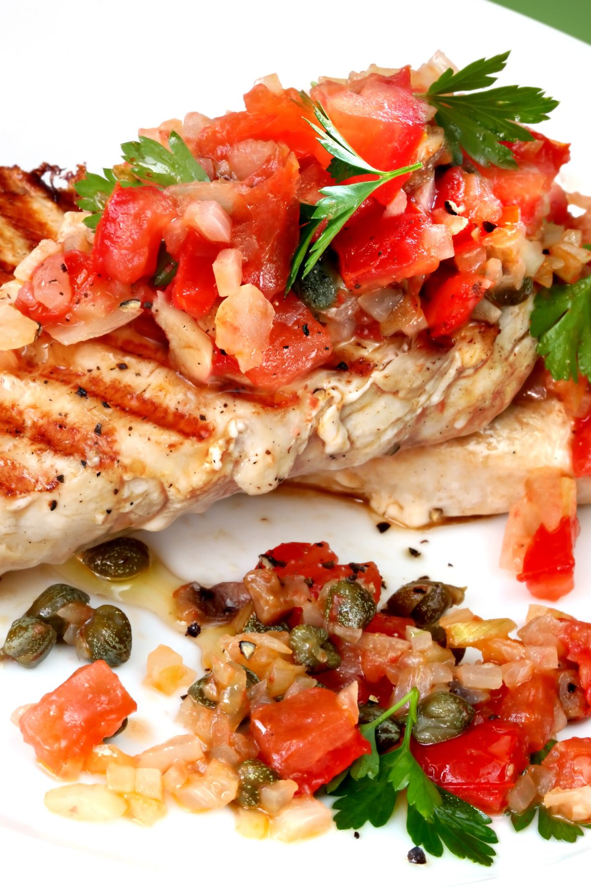 Weight Watchers Salsa Chicken on a plate