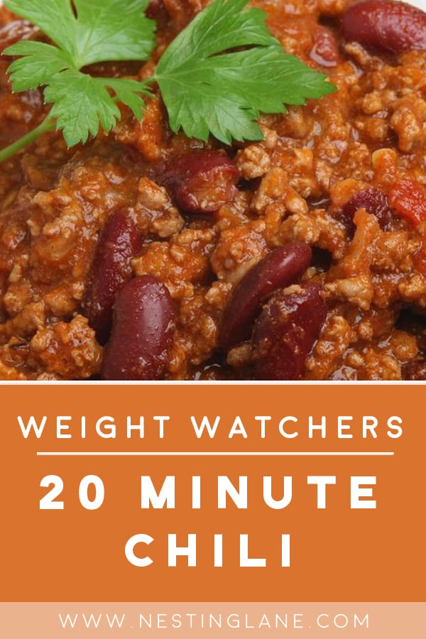 Weight Watchers 20 Minute Chili Recipe