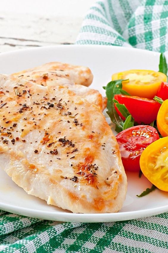 Weight Watchers Lemon and Herb Chicken on a plate