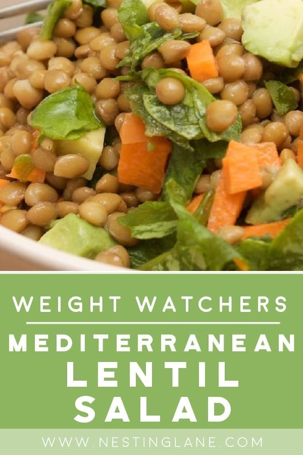 Weight Watchers Mediterranean Lentil Salad