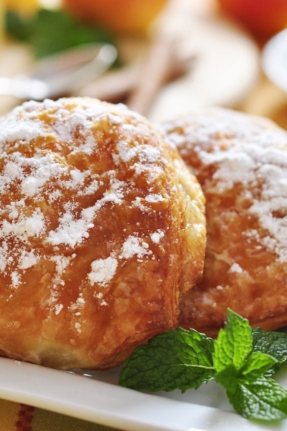Close up of Weight Watchers Apple Fritters