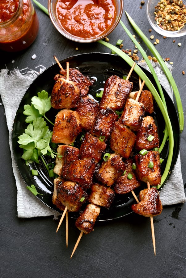 Weight Watchers Spicy Pork Skewers