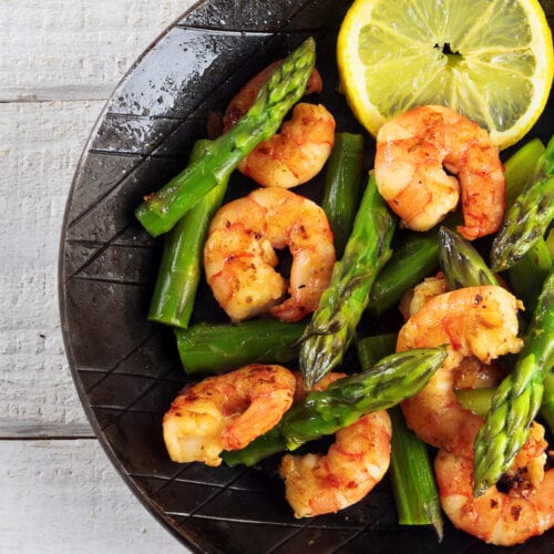 (Easy) Weight Watchers Garlic Shrimp With Asparagus Nesting Lane