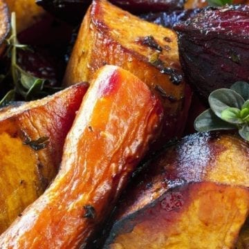 Roasted Sweet Potatoes and Beets with Weight Watchers Points
