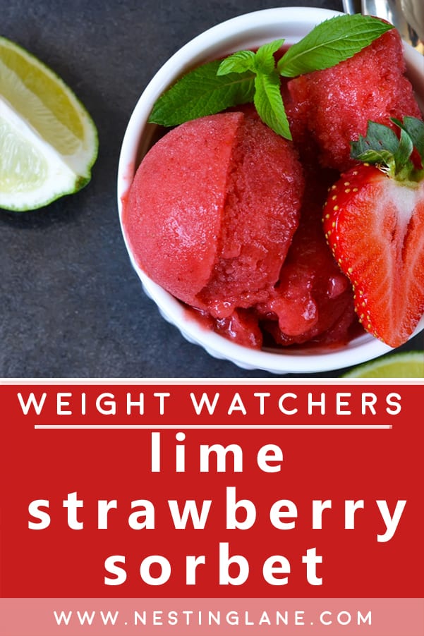 Weight Watchers Lime Strawberry Sorbet