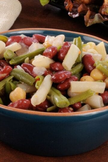 Graphic for Pinterest for Weight Watchers Bean Salad