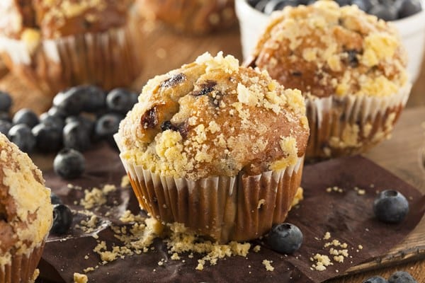 Weight Watchers Blueberry Streusel Muffins 