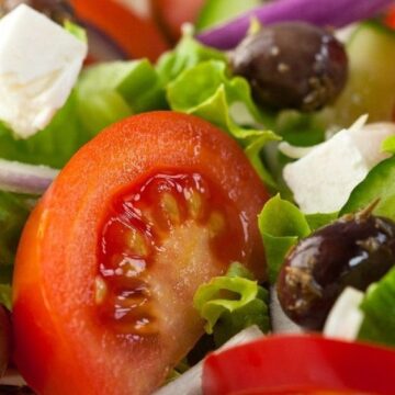 Closeup of Weight Watchers Classic Tossed Salad