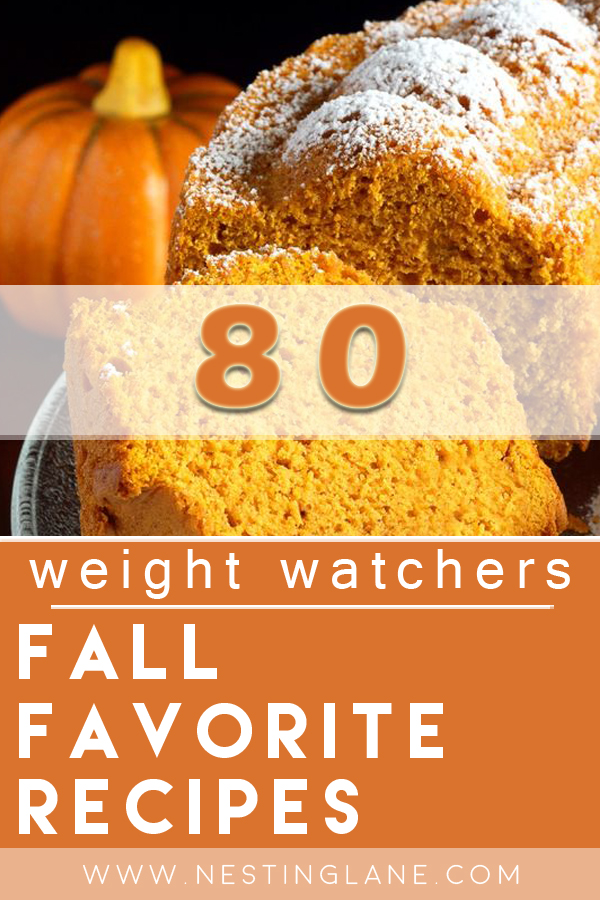 Graphic for Pinterest of 80 Weight Watchers Fall Favorite Recipes