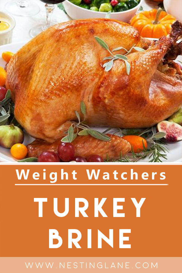 Graphic for Pinterest of Weight Watchers Turkey Brine Recipe