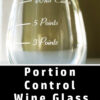 Graphic for Pinterest of Portion Control Points Wine Glass