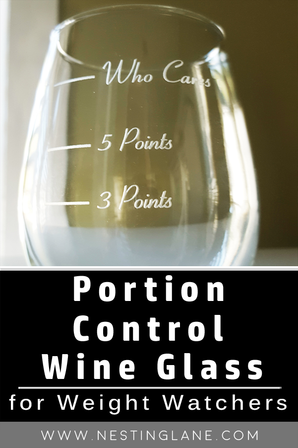 Graphic for Pinterest of Portion Control Points Wine Glass
