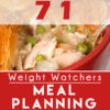 Graphic for Pinterest of 77 Weight Watchers Meal Planning Recipes