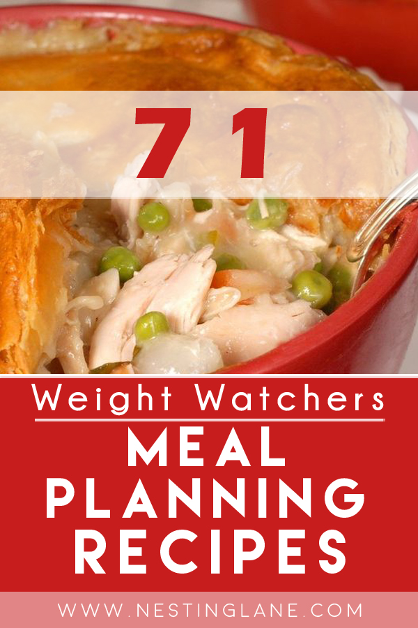 Graphic for Pinterest of 77 Weight Watchers Meal Planning Recipes