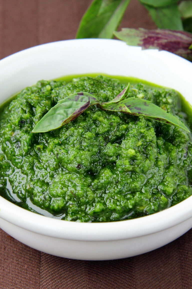 Homemade Weight Watchers Basil Pesto Nesting Lane
