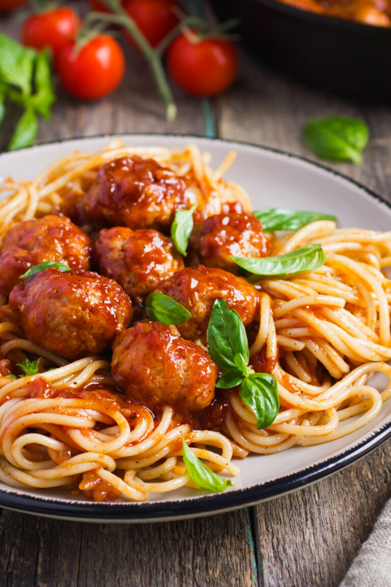 Simple Weight Watchers Spaghetti and Meatballs Nesting Lane