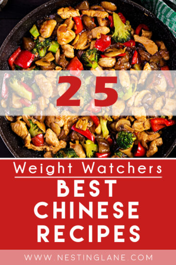Graphic for Pinterest of25 Best Weight Watchers Chinese Recipes.