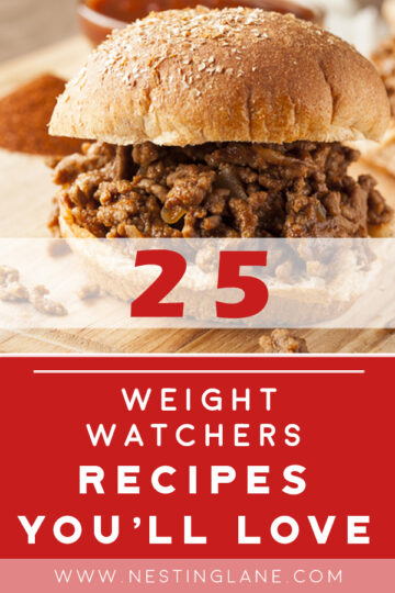 Graphic for Pinterest of Healthy Eating Made Easy: 25 Weight Watchers Recipes You'll Love.