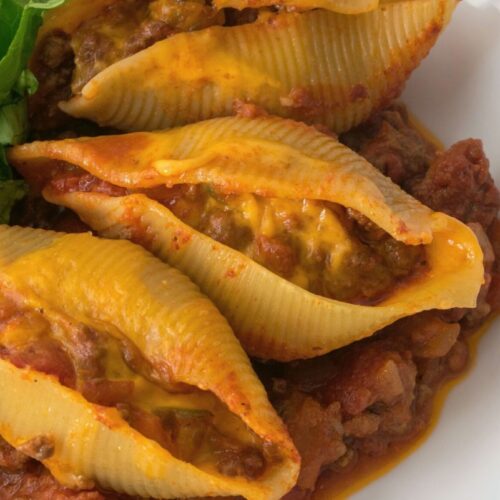 Weight Watchers Cheesy Ground Beef Stuffed Shells