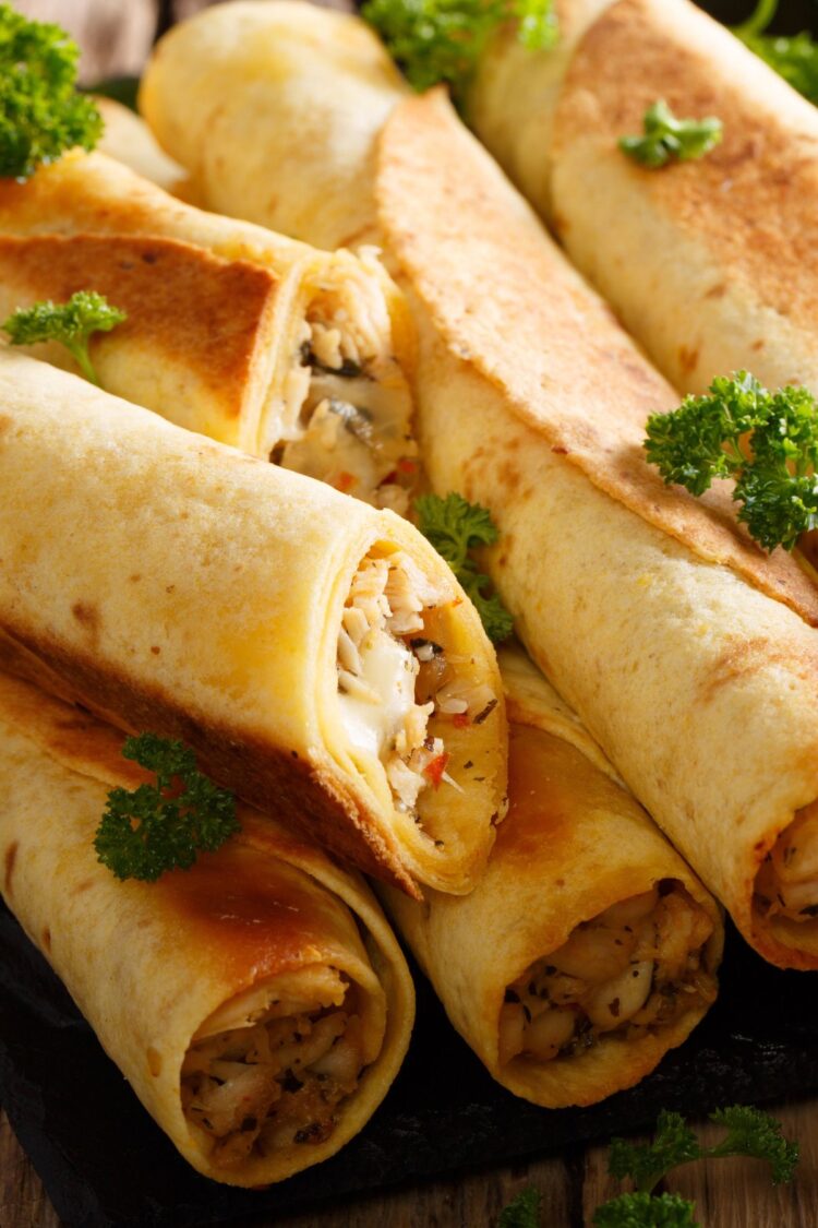 Quick Mexican Chicken Taquitos (Air Fryer) Nesting Lane