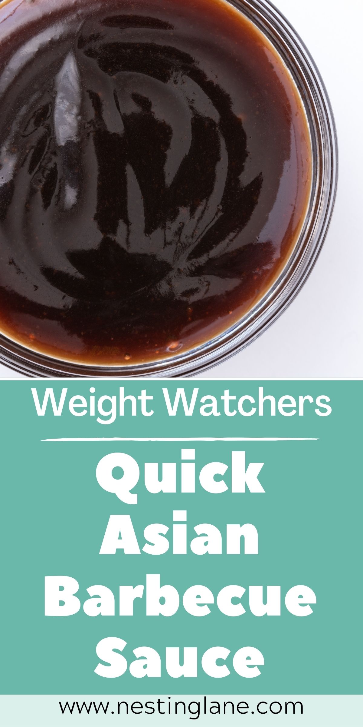 Graphic for Pinterest of Weight Watchers Asian Barbecue Sauce Recipe.