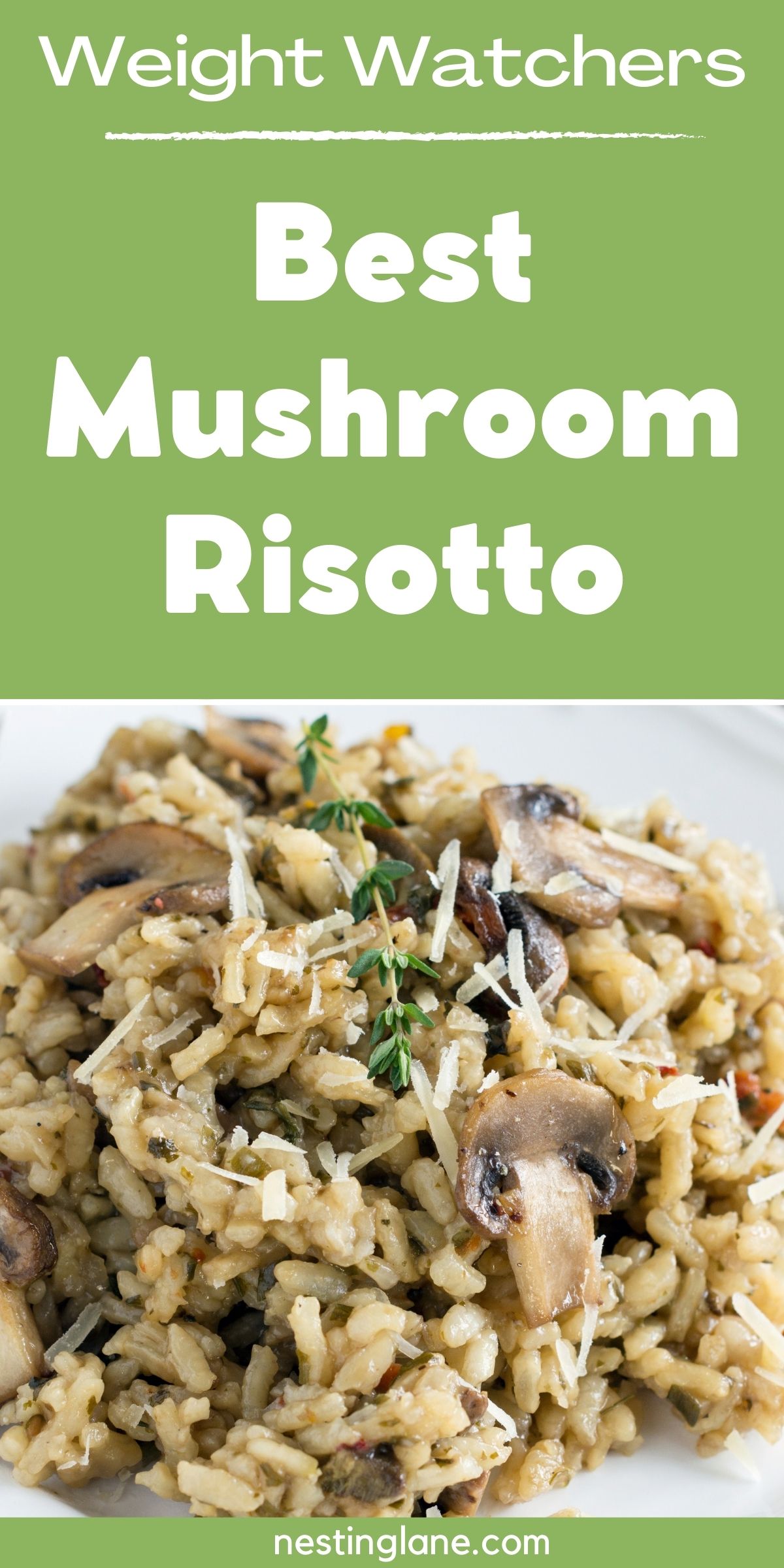 Best Weight Watchers Mushroom Risotto graphic.