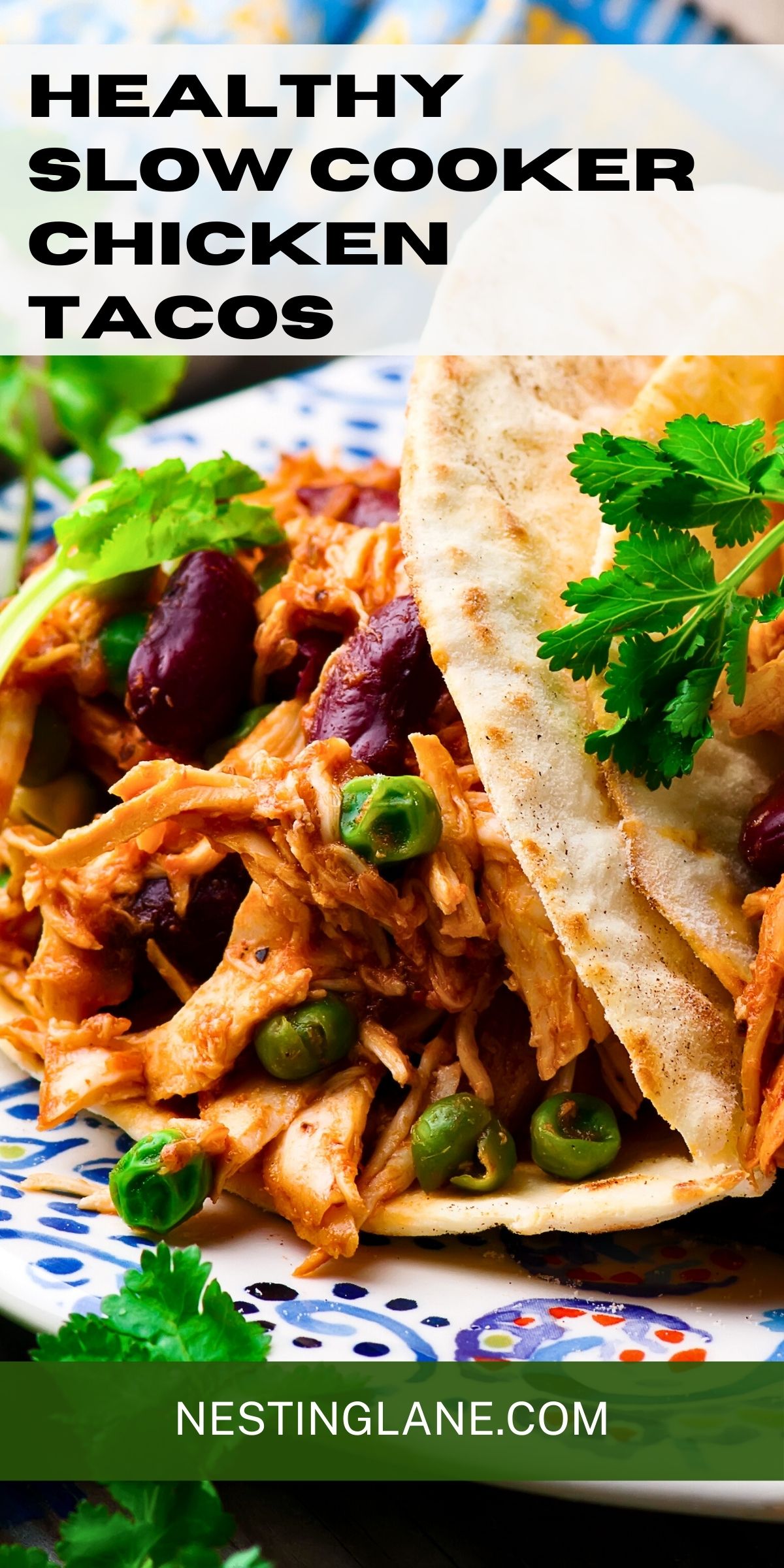 Easy WW Friendly  Slow Cooker Chicken Tacos