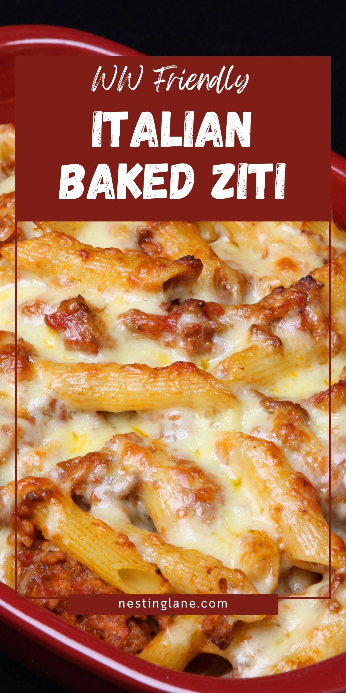 WW Friendly Baked Ziti graphic.