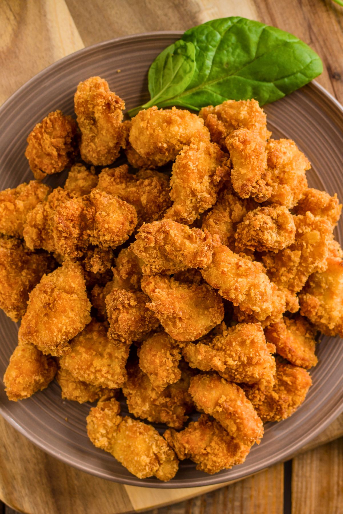Closeup of Weight Watchers Popcorn Chicken (Air Fryer).