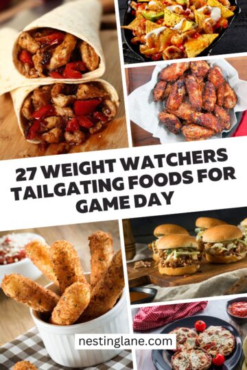 Weight Watchers Tailgating Foods for Game Day Graphic
