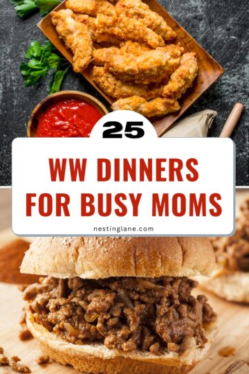 25 WW Dinners for Busy Moms Graphic.
