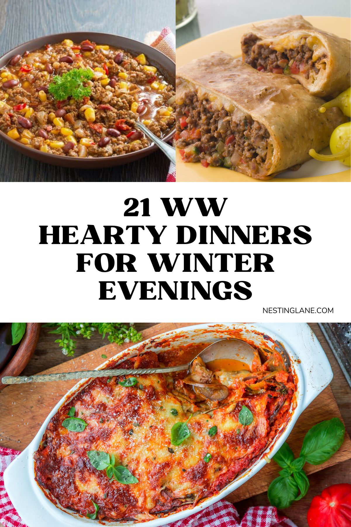 21 WW Hearty Dinners for Winter Evenings Graphic.