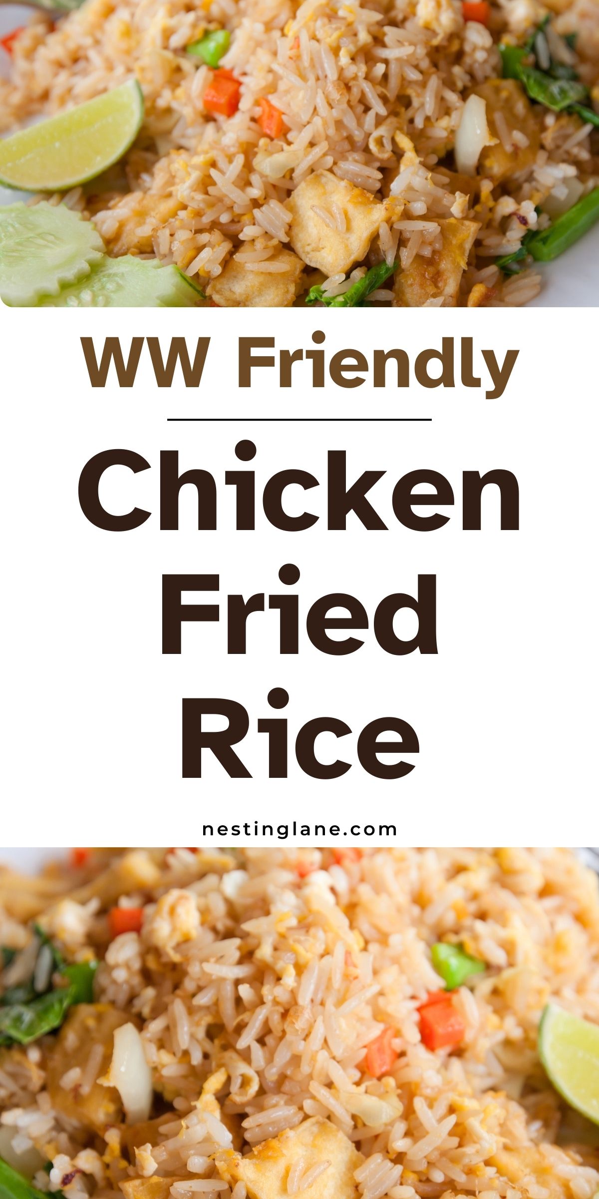 WW Friendly Chicken Fried Rice Graphic.