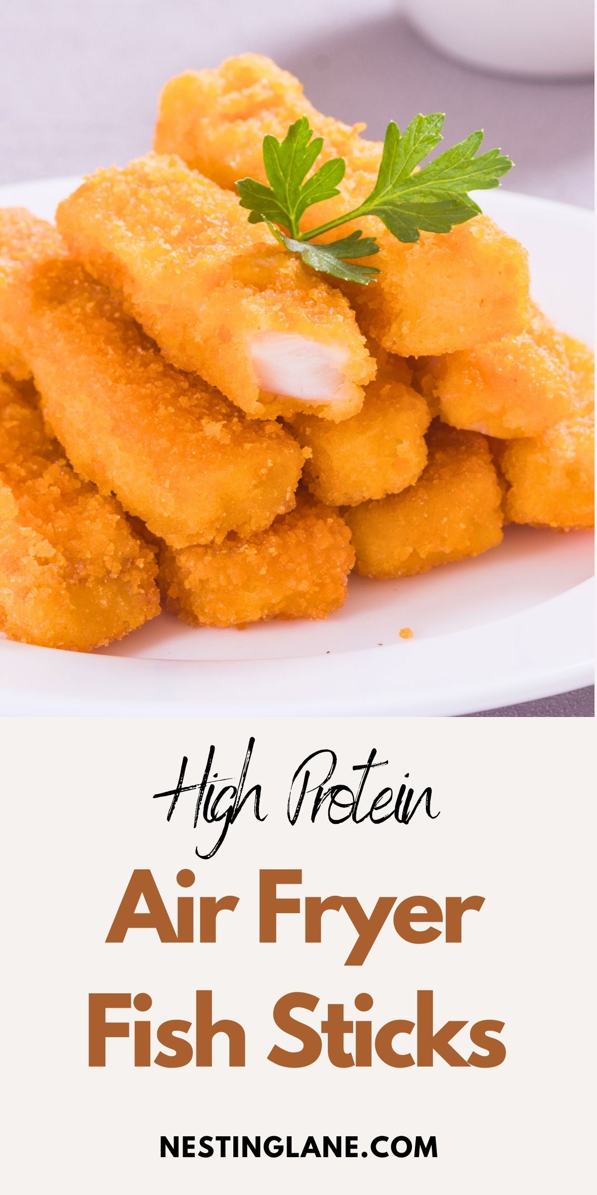 Quick and Easy Air Fryer Fish Sticks graphic.