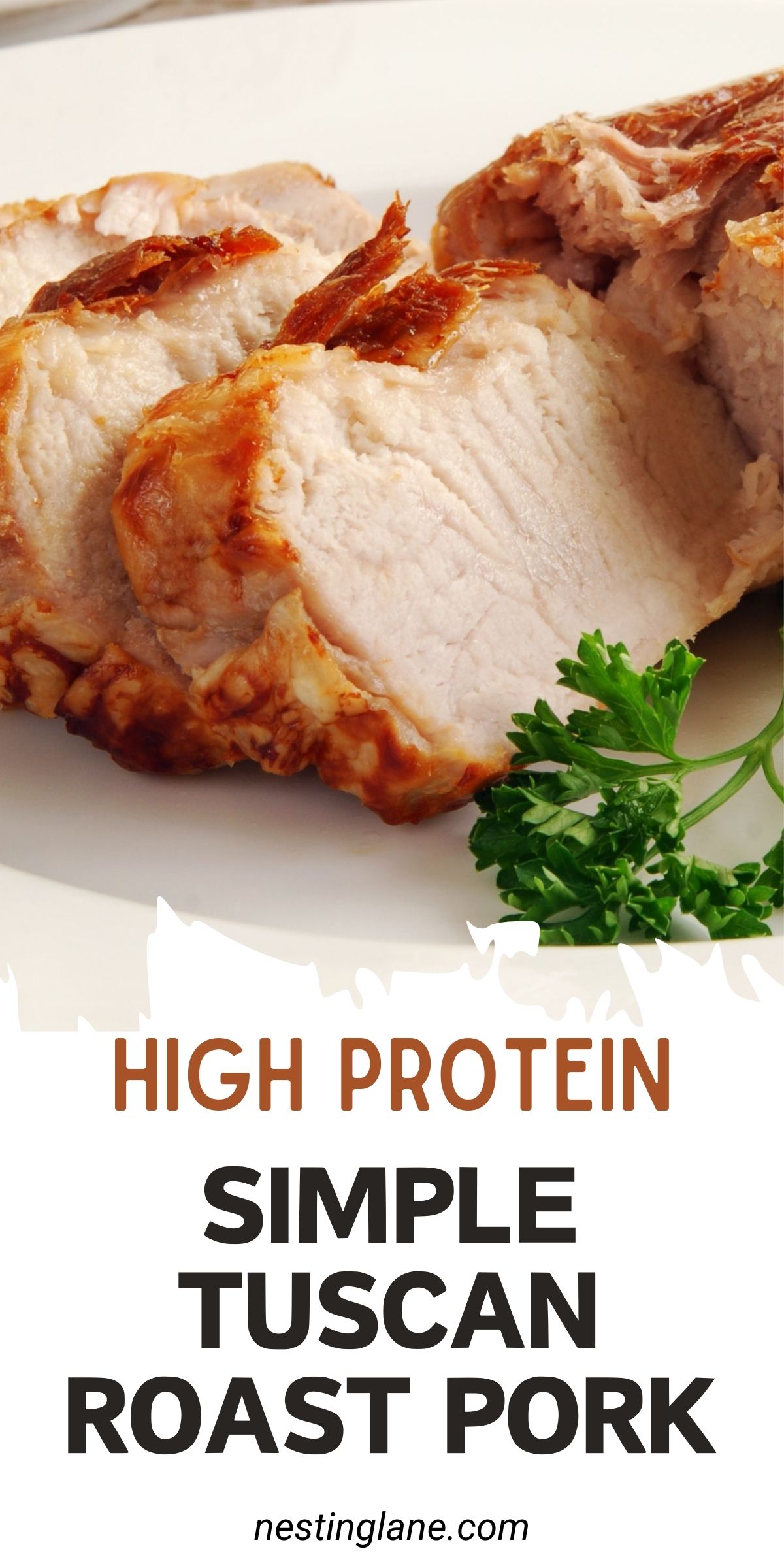 Simple Tuscan Roast Pork graphic.