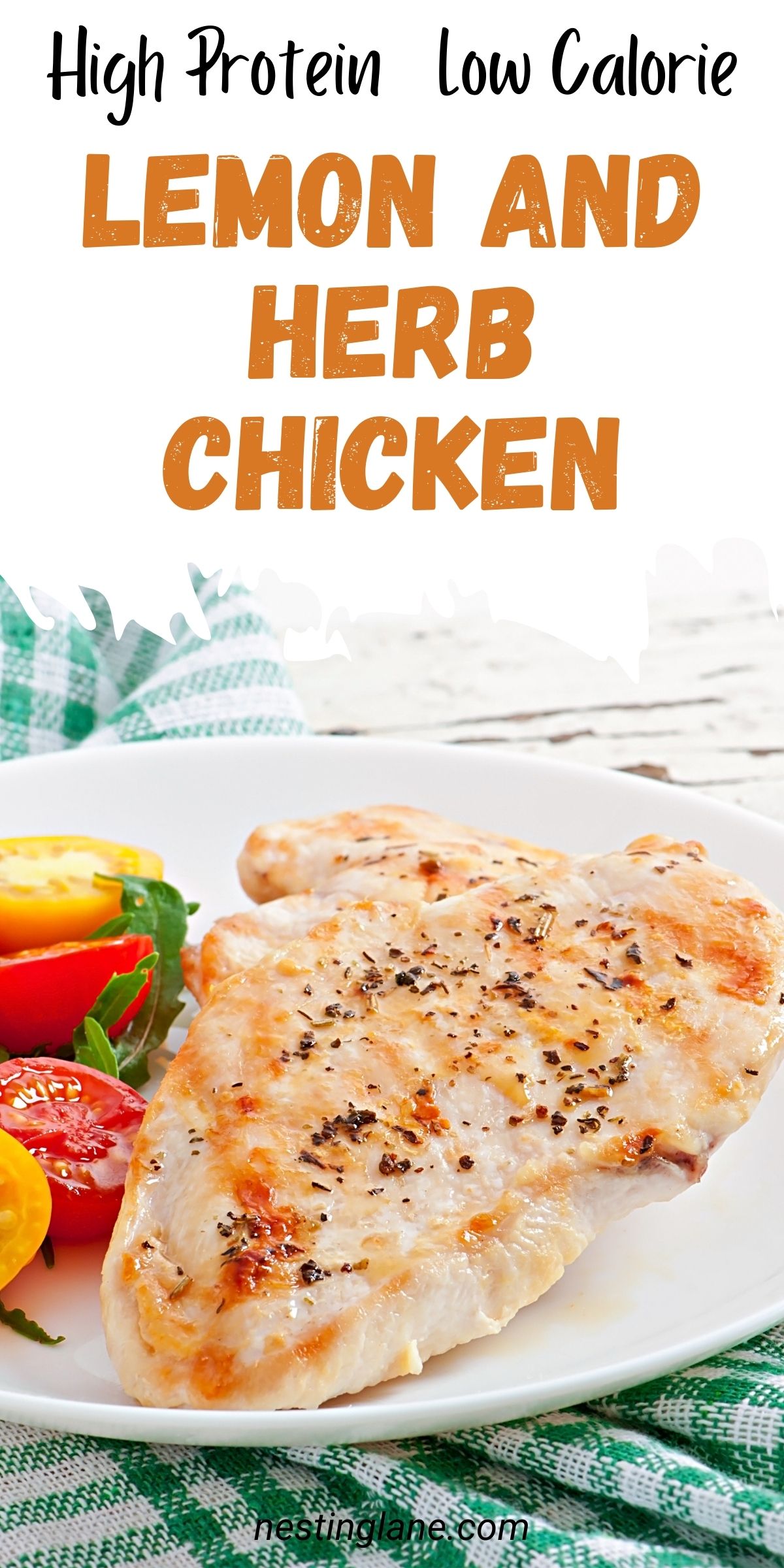 Lemon and Herb Chicken graphic.